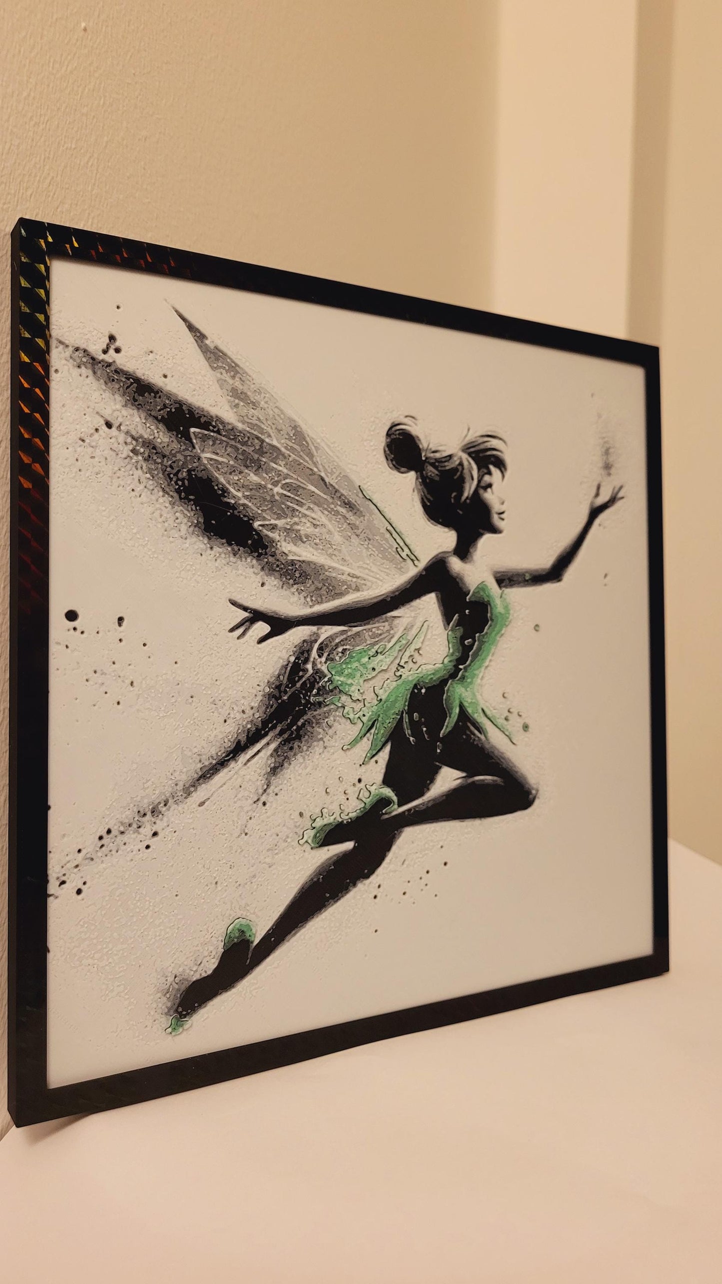 Tinker Bell 3D Printed Framed Wall Art