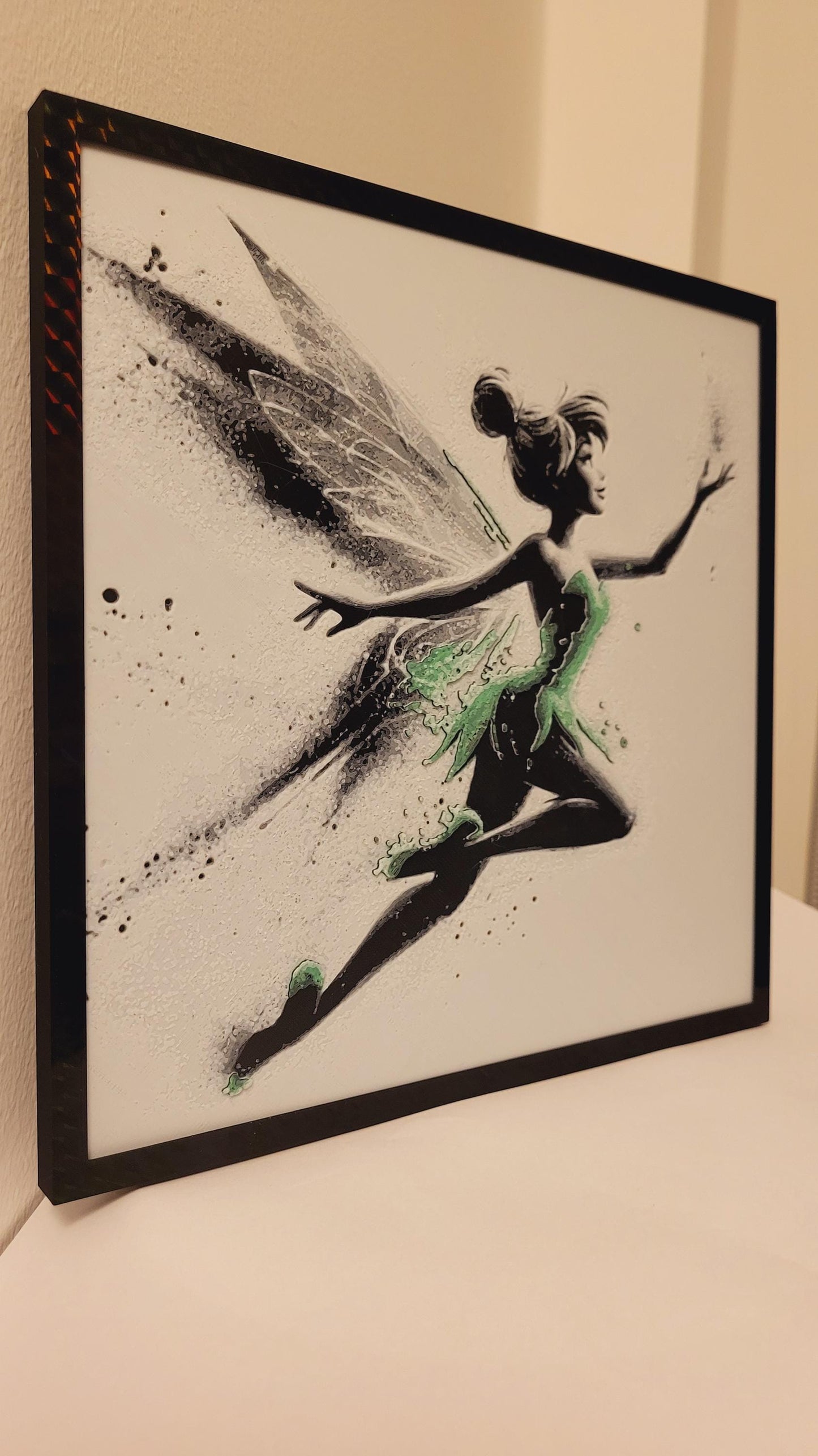 Tinker Bell 3D Printed Framed Wall Art