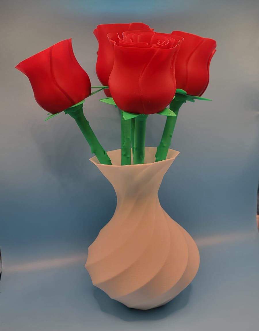 3D Printed Red Rose – Eternal Valentine’s Gift