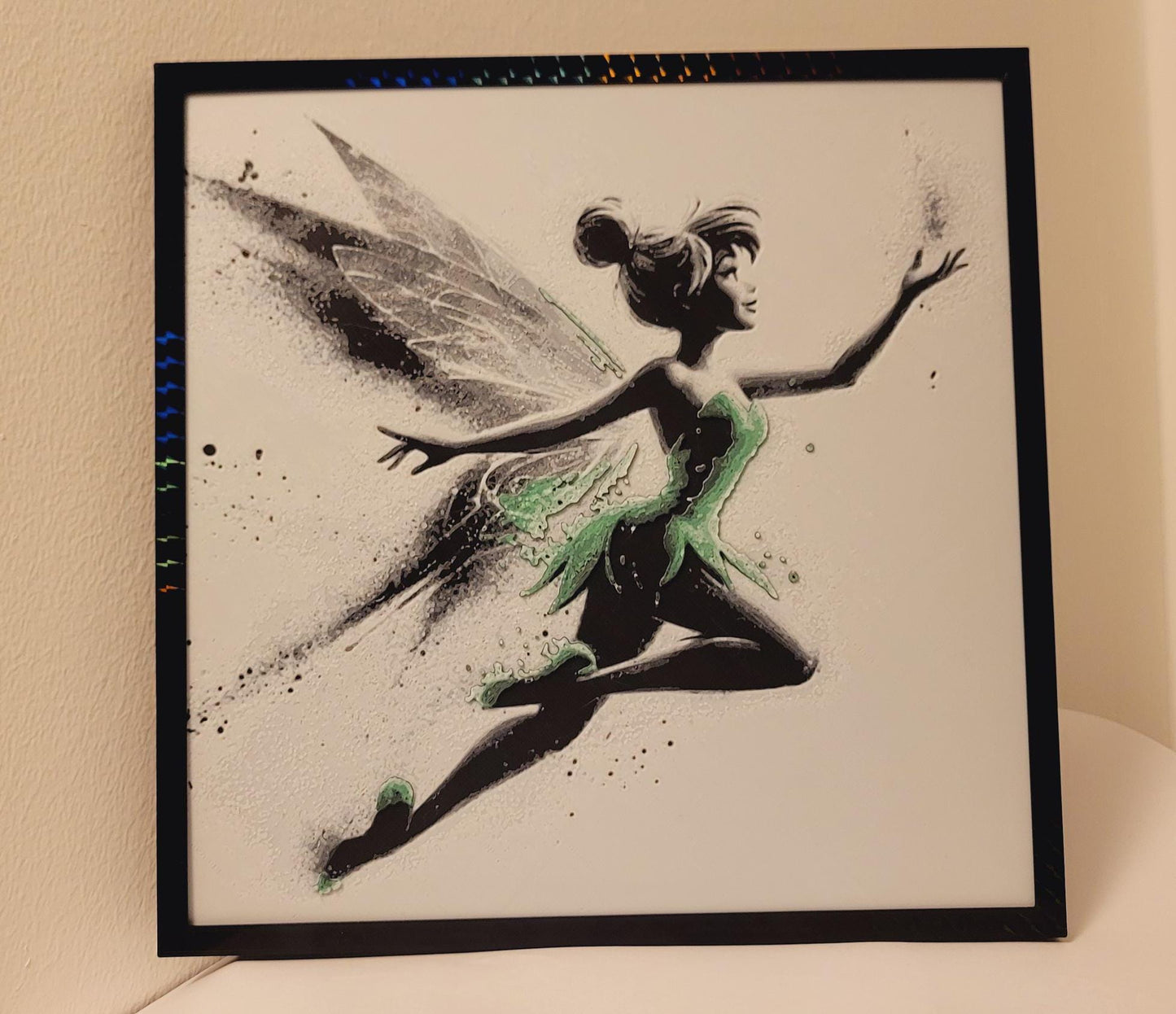 Tinker Bell 3D Printed Framed Wall Art