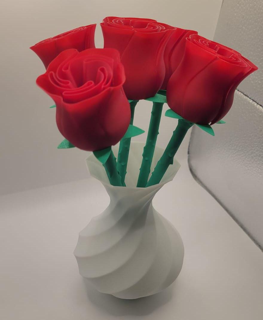 3D Printed Red Rose – Eternal Valentine’s Gift